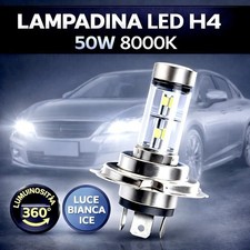 LAMPADINA H4 LED 50W 12V FARI