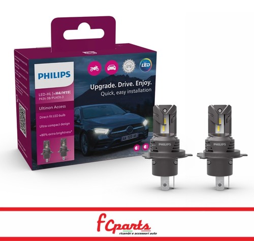 Kit coppia lampade h19 led - lampade,