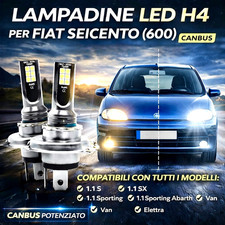 COPPIA LAMPADINE H4 LED 110W