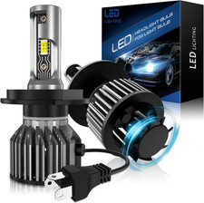 H4 LED, 30000LM 6500K Bianco